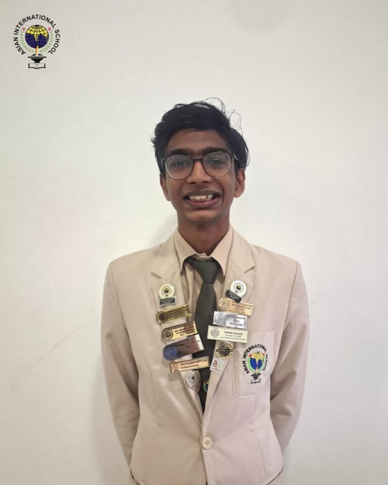 Read more about the article We are thrilled to share that Hrithick Aravinth, a current School Prefect of Asian International School, has been offered admission to Tokyo International University (TIU)