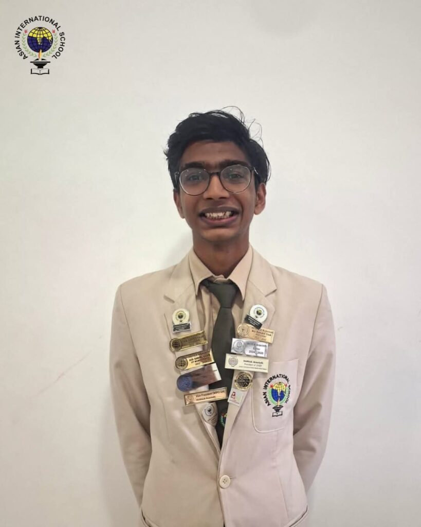 Read more about the article We are thrilled to share that Hrithick Aravinth, a current School Prefect of Asian International School, has been offered admission to Tokyo International University (TIU)
