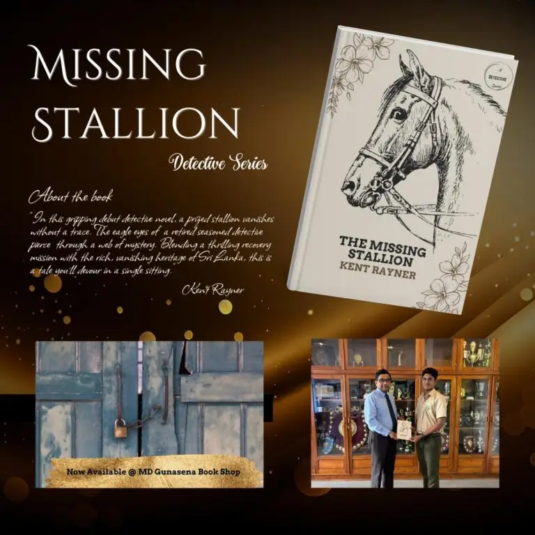 Read more about the article Kent Rayner Singhage Publishes Debut Detective Novel, “The Missing Stallion”